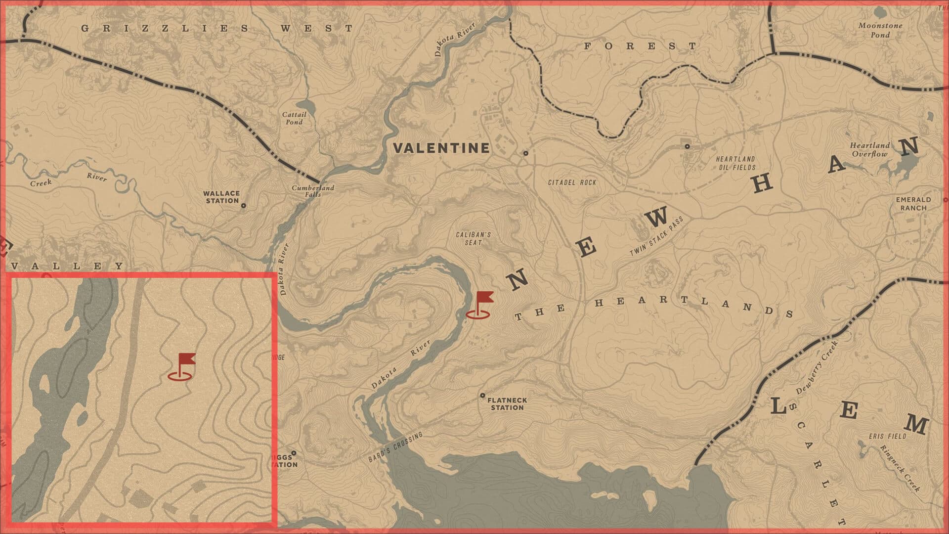 Red Dead Redemption 2, Авторское, Карта