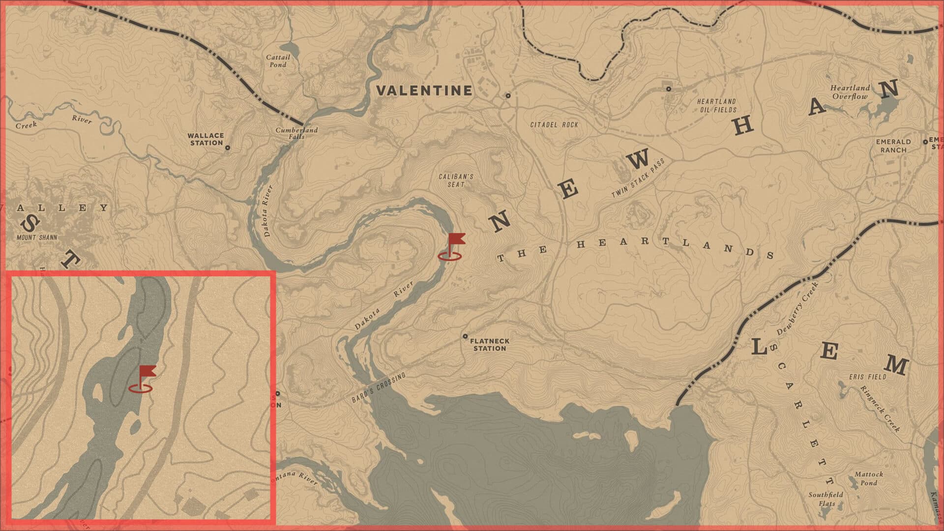 Red Dead Redemption 2, Авторское, Карта