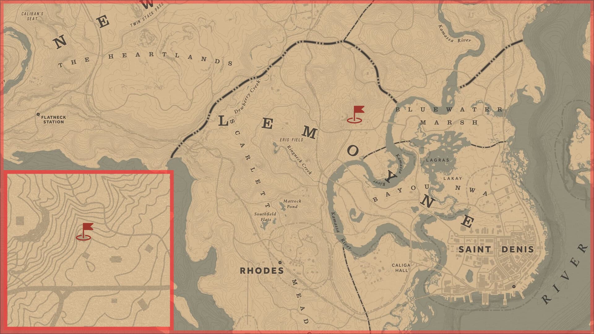 Red Dead Redemption 2, Авторское, Карта