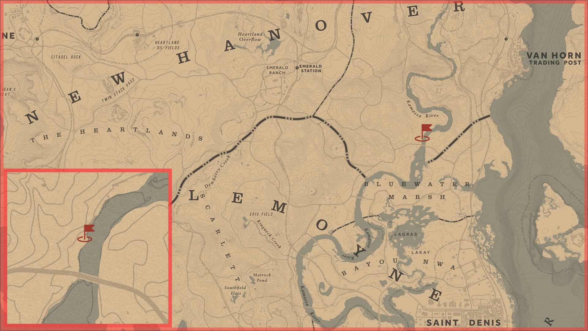 Red Dead Redemption 2, Авторское, Карта