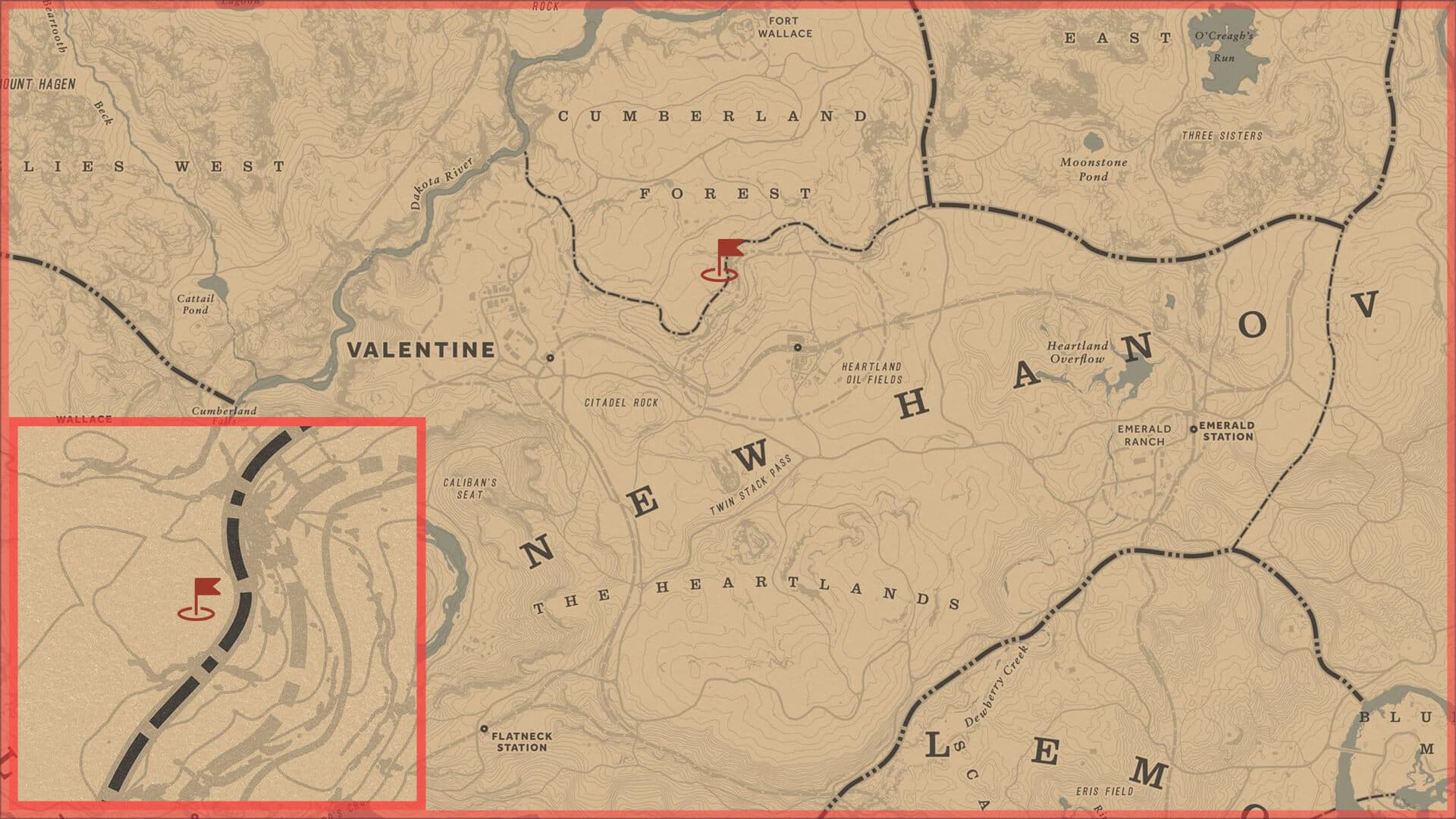 Red Dead Redemption 2, Авторское, Карта