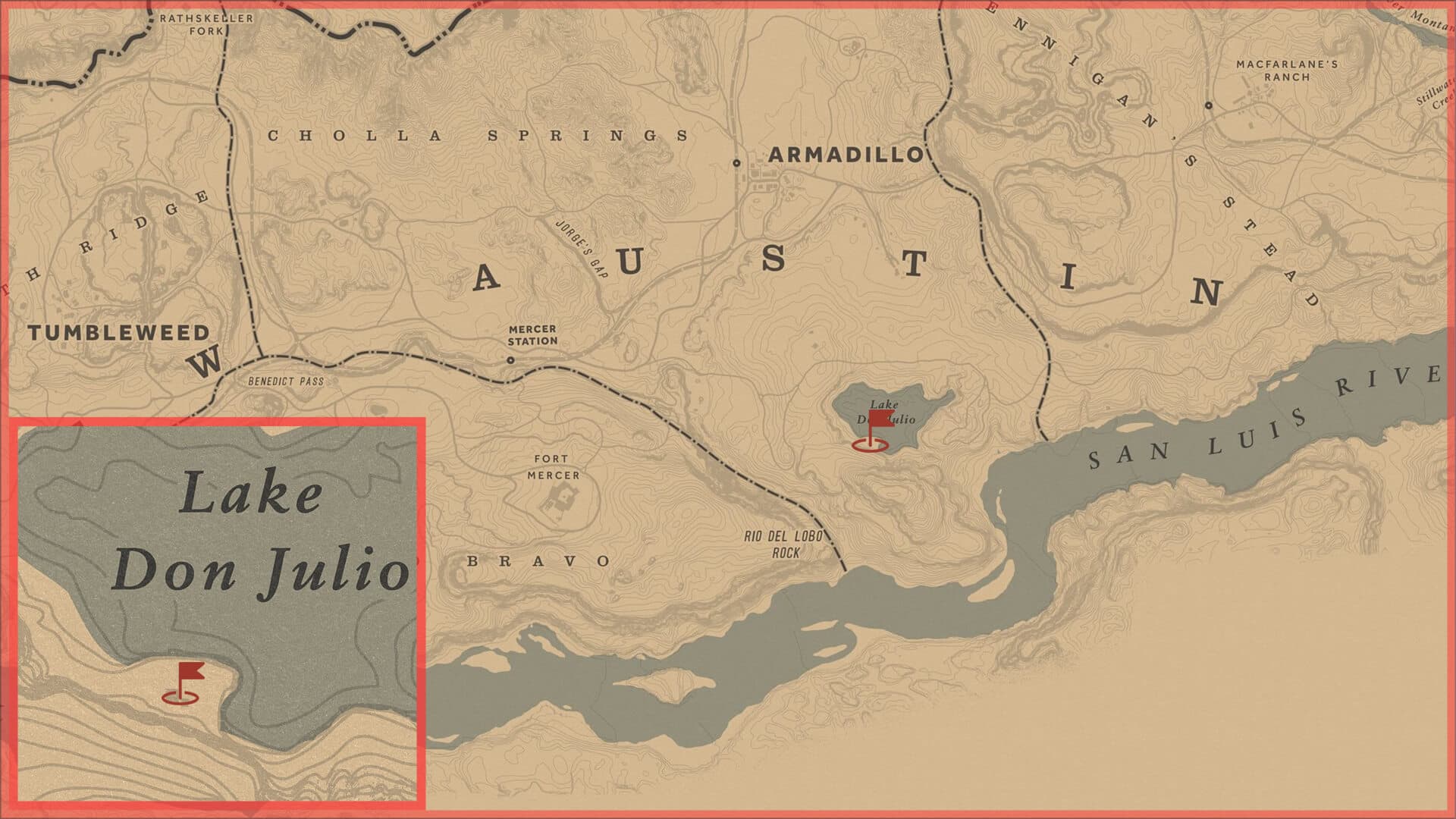 Red Dead Redemption 2, Авторское, Карта