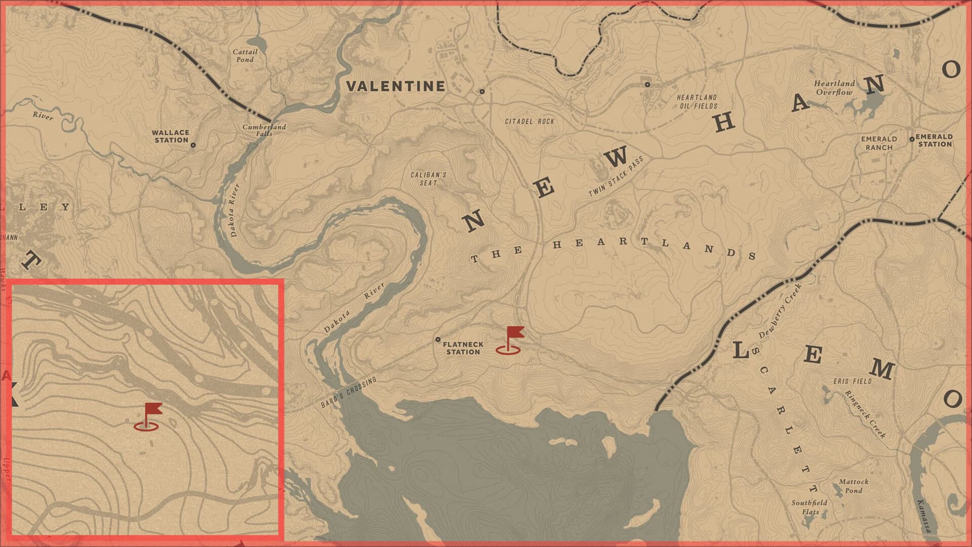 Red Dead Redemption 2, Авторское, Карта