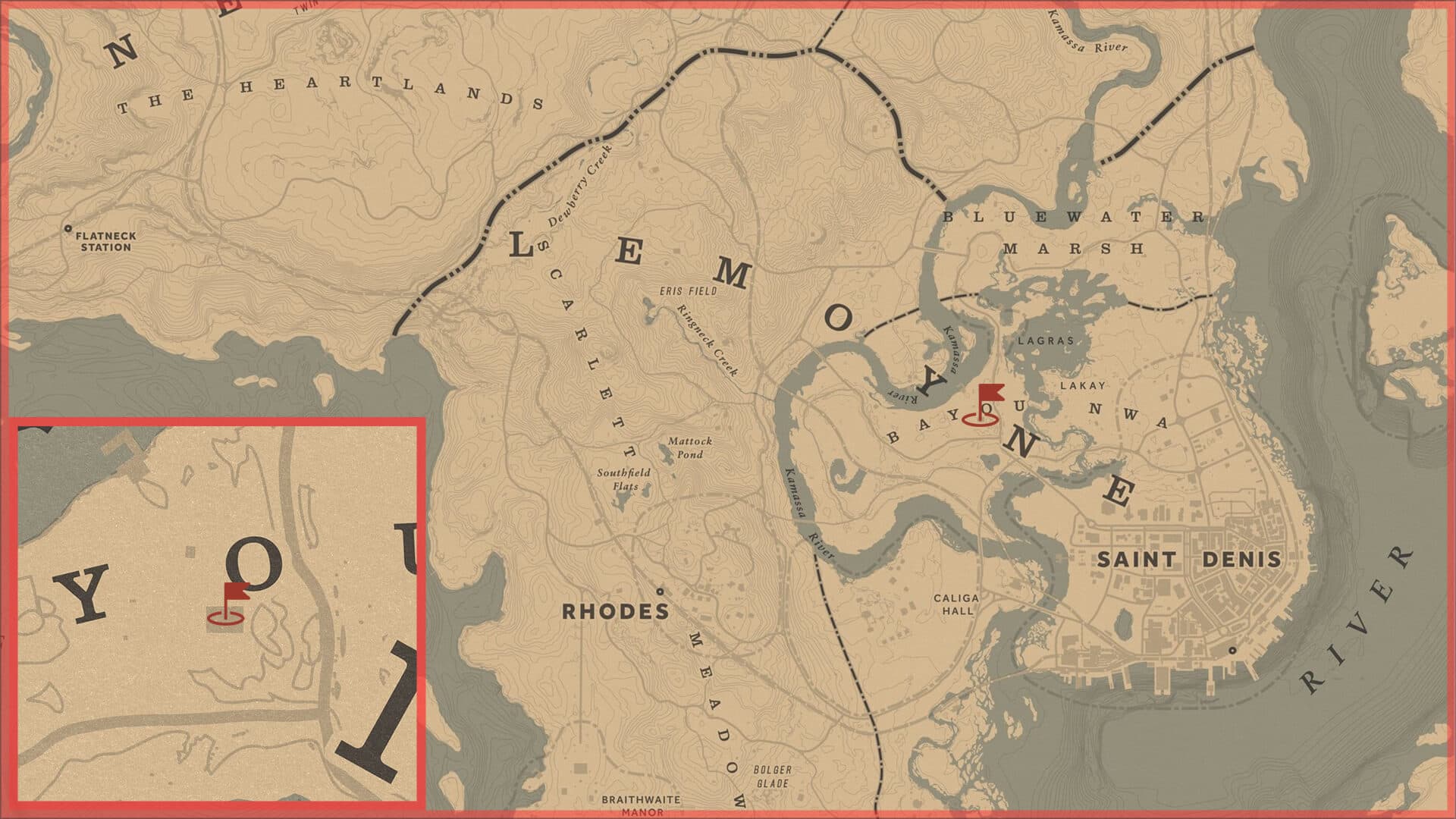 Red Dead Redemption 2, Авторское, Карта