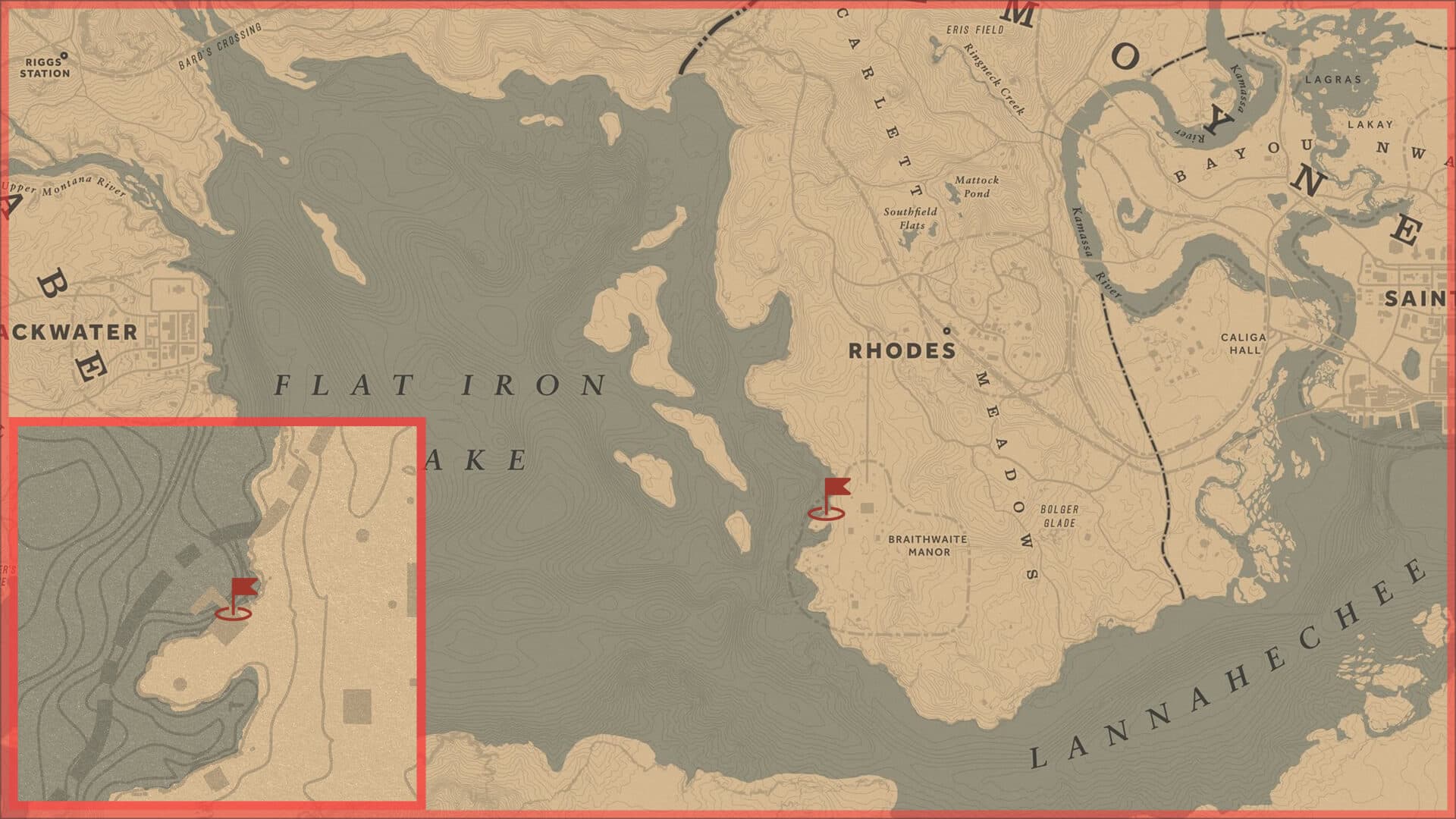 Red Dead Redemption 2, Авторское, Карта