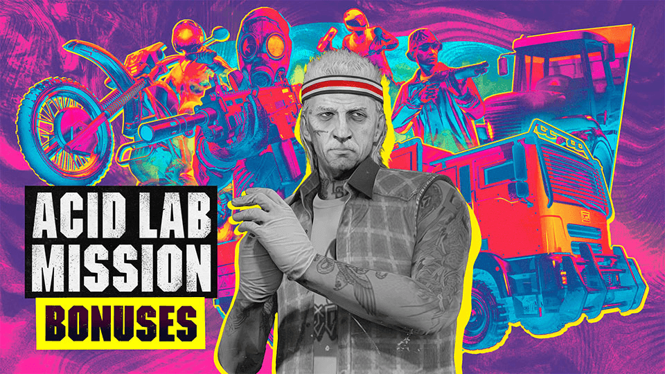 GTA Online: бонусы за задания кислотной лаборатории
