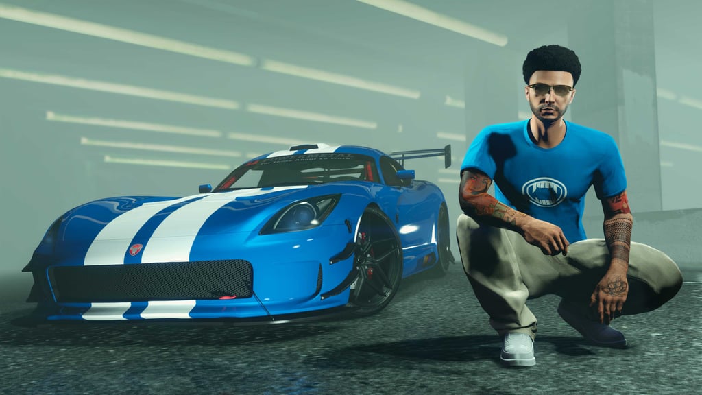 Синяя футболку Banshee