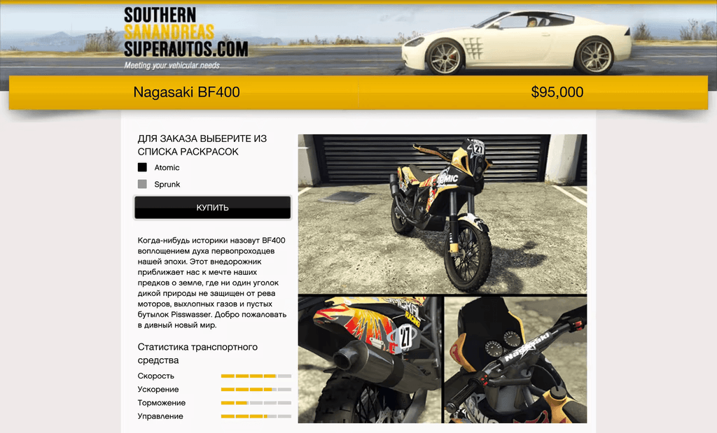 Nagasaki BF400 gta 5
