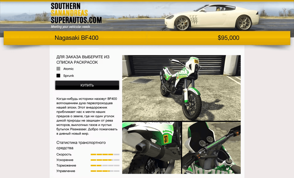 Nagasaki BF400 gta 5