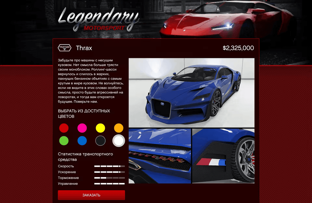 Truffade Thrax gta 5