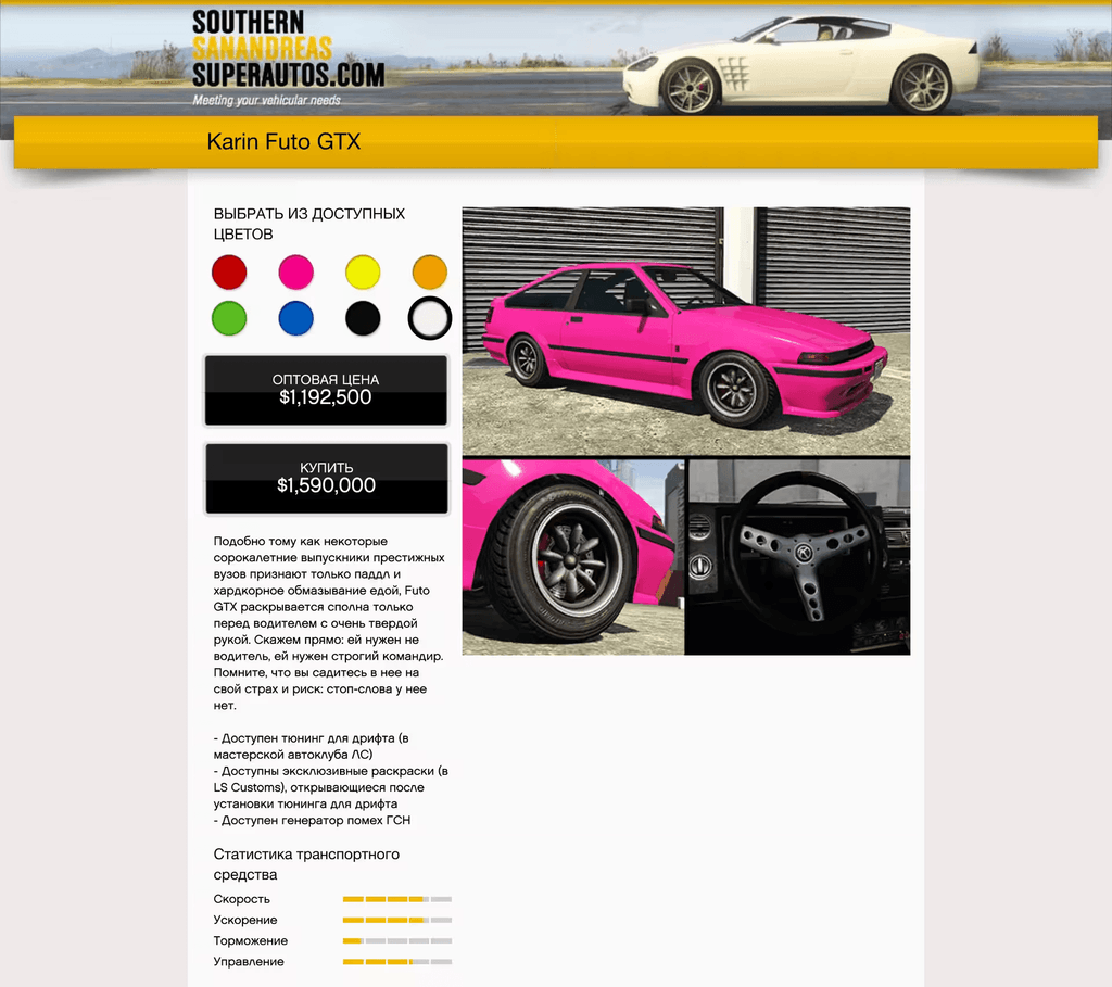 Karin Futo GTX gta 5