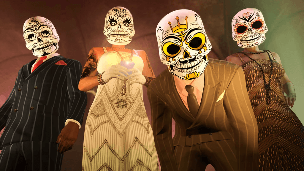 Футболка Día de Muertos и маски ко Дню мёртвых в GTA Online