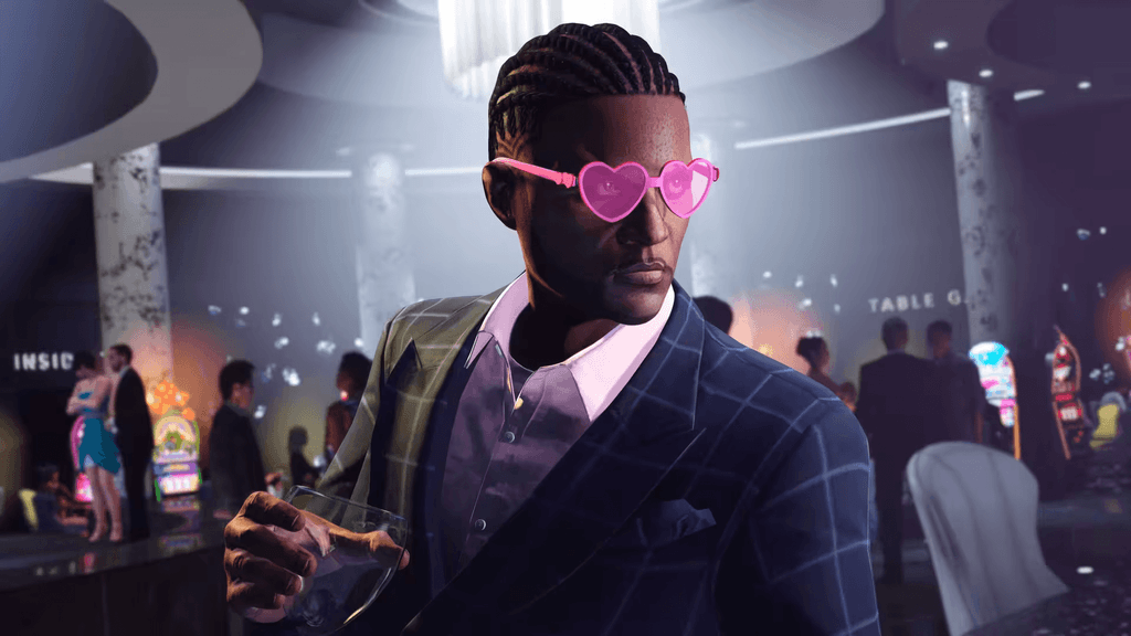 Розовые очки-сердечки в GTA Online