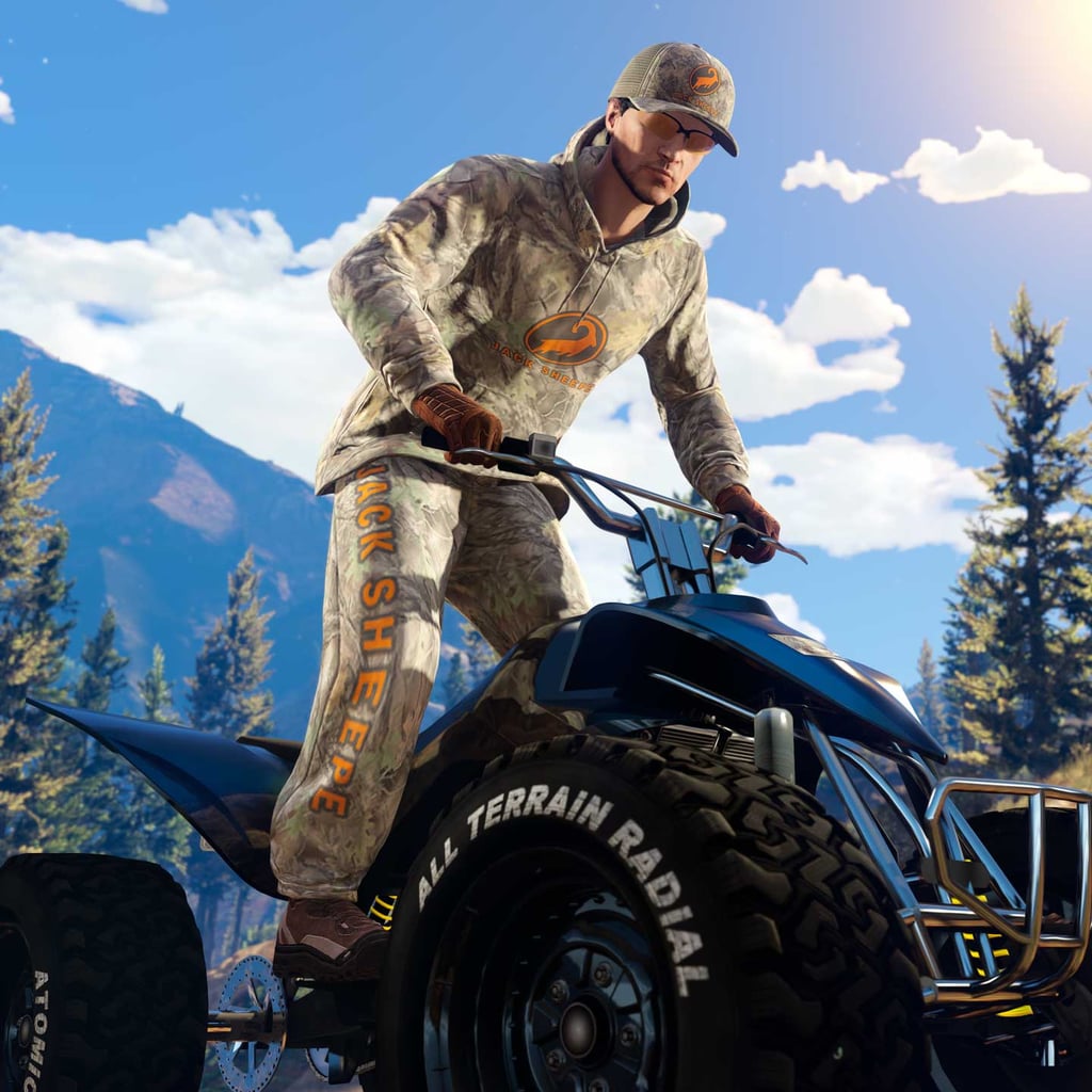 Камуфляжные кепка, толстовка и штаны Jack Sheepe, GTA Online