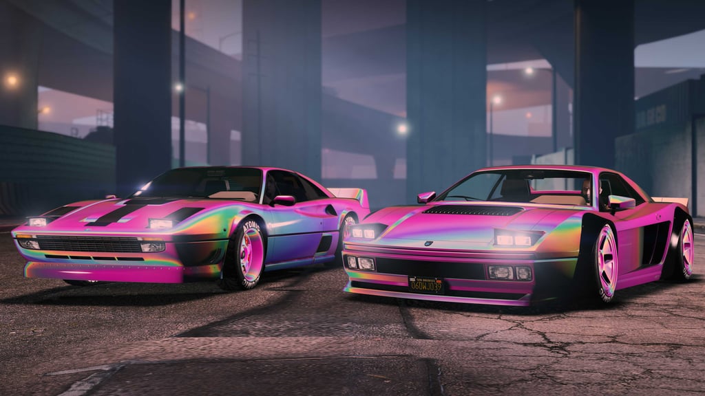 Краска-хамелеон «Розовый призматический перламутр», GTA Online