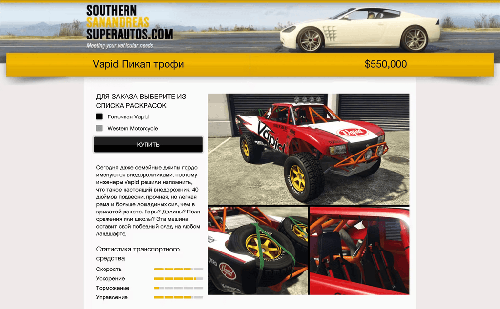 Vapid Trophy Truck gta 5