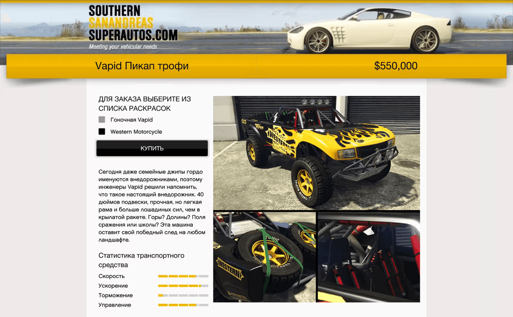 Vapid Trophy Truck gta 5