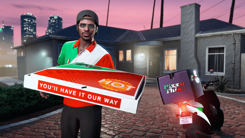 Доставка пиццы GTA Online