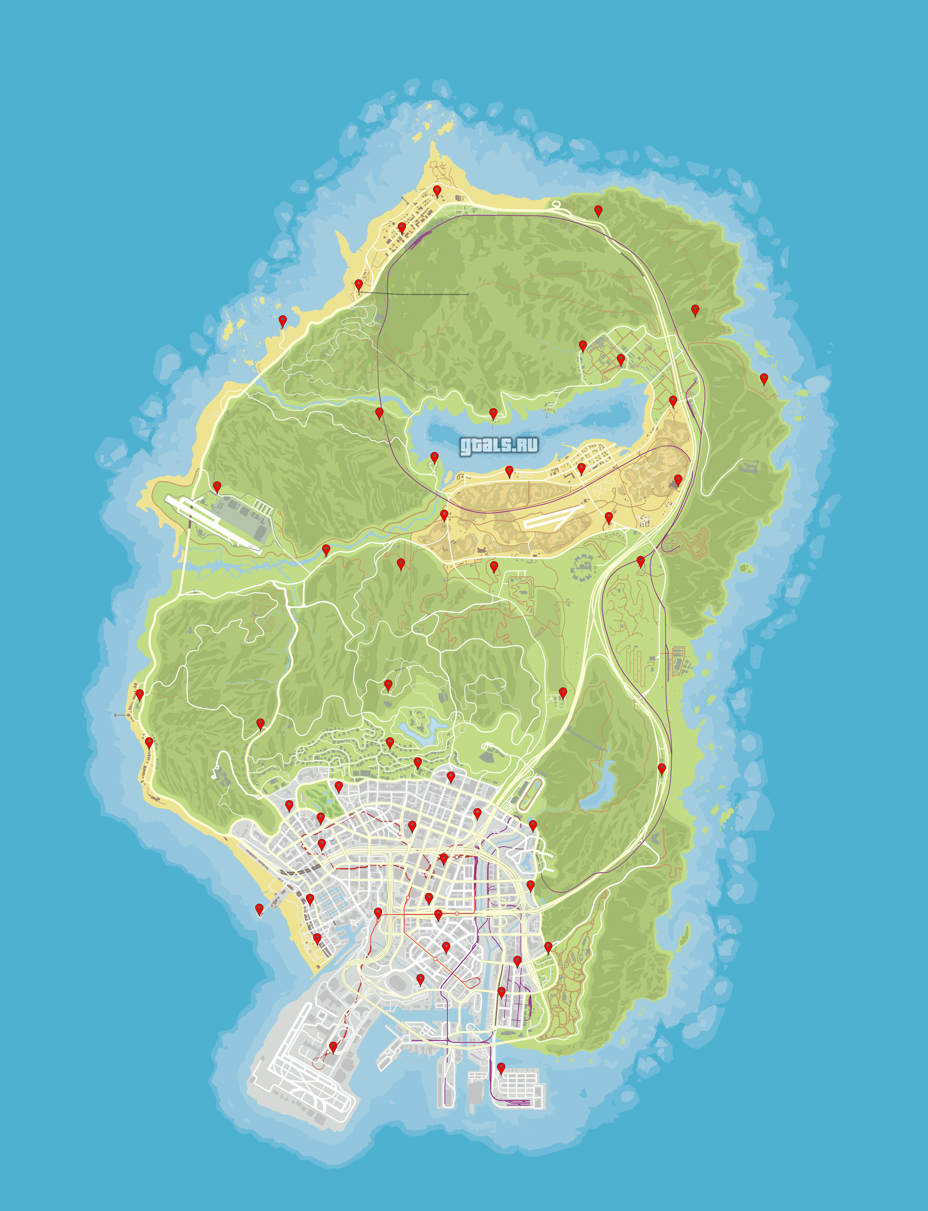 Gta 5 map with street names фото 97